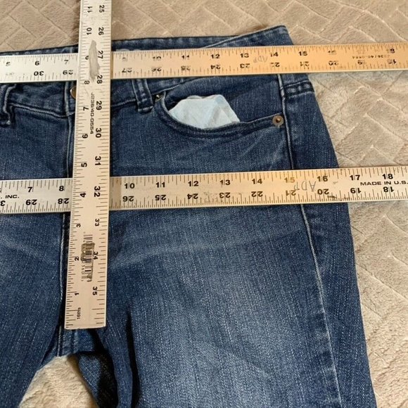 Calvin Klein Womens 27 Denim Jeans Blue Ultimate Skinny Low Rise Medium Wash - Picture 9 of 14
